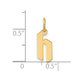 14k Yellow Gold Lowercase Letter H Initial Charm XNA1383Y/H