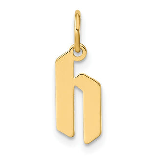 14k Yellow Gold Lowercase Letter H Initial Charm XNA1383Y/H