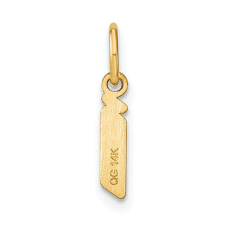 14k Yellow Gold Lowercase Letter I Initial Charm XNA1383Y/I