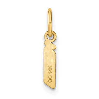 14k Yellow Gold Lowercase Letter I Initial Charm XNA1383Y/I