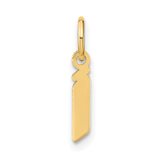 14k Yellow Gold Lowercase Letter I Initial Charm XNA1383Y/I