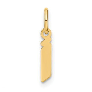 14k Yellow Gold Lowercase Letter I Initial Charm XNA1383Y/I