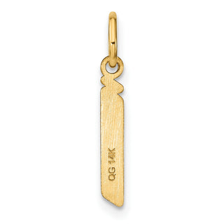 14k Yellow Gold Lowercase Letter J Initial Charm XNA1383Y/J