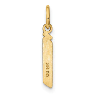 14k Yellow Gold Lowercase Letter J Initial Charm XNA1383Y/J