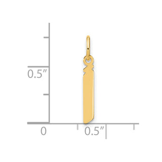 14k Yellow Gold Lowercase Letter J Initial Charm XNA1383Y/J