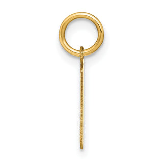 14k Yellow Gold Lowercase Letter L Initial Charm