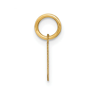 14k Yellow Gold Lowercase Letter N Initial Charm XNA1383Y/N
