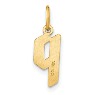 14k Yellow Gold Lowercase Letter P Initial Charm XNA1383Y/P