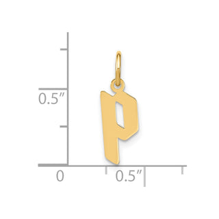 14k Yellow Gold Lowercase Letter P Initial Charm XNA1383Y/P