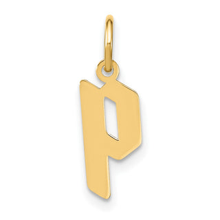 14k Yellow Gold Lowercase Letter P Initial Charm XNA1383Y/P
