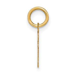 14k Yellow Gold Lowercase Letter T Initial Charm XNA1383Y/T