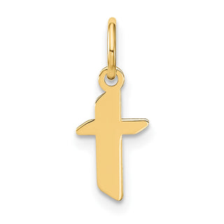 14k Yellow Gold Lowercase Letter T Initial Charm XNA1383Y/T