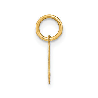 14k Yellow Gold Lowercase Letter V Initial Charm XNA1383Y/V