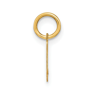 14k Yellow Gold Lowercase Letter V Initial Charm XNA1383Y/V