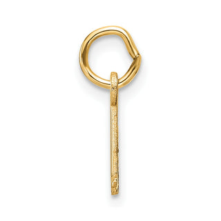 14K Yellow Gold Cutout Letter A Initial Pendant