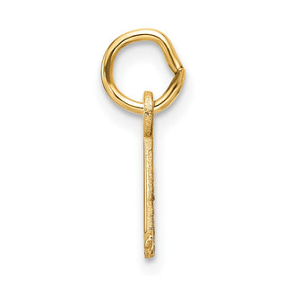 14K Yellow Gold Cutout Letter A Initial Pendant