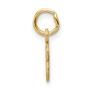 14K Yellow Gold Cutout Letter B Initial Pendant