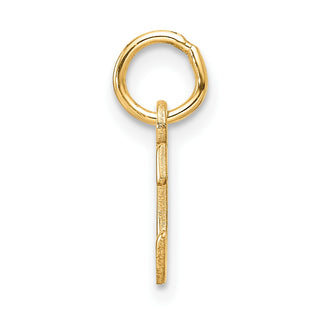 14K Yellow Gold Cutout Letter C Initial Pendant