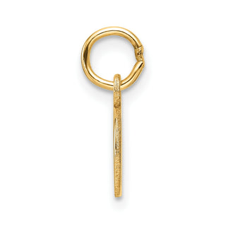 14K Yellow Gold Cutout Letter D Initial Pendant