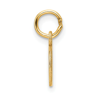 14K Yellow Gold Cutout Letter D Initial Pendant