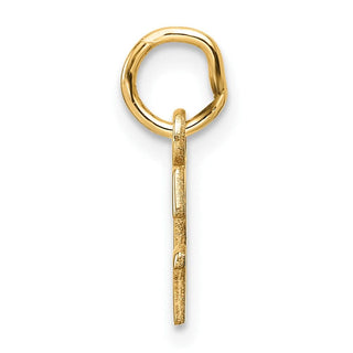14K Yellow Gold Cutout Letter G Initial Pendant