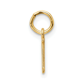 14K Yellow Gold Cutout Letter H Initial Pendant