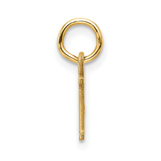14K Yellow Gold Cutout Letter I Initial Pendant