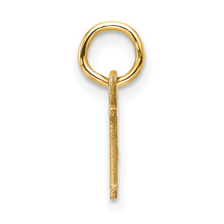 14K Yellow Gold Cutout Letter I Initial Pendant