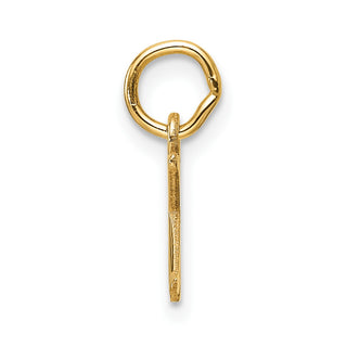 14K Yellow Gold Cutout Letter K Initial Pendant