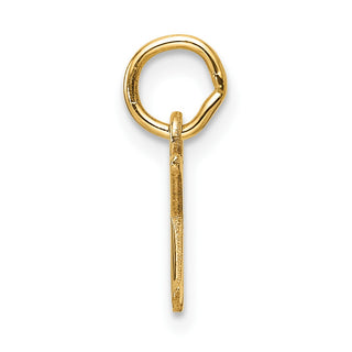 14K Yellow Gold Cutout Letter K Initial Pendant