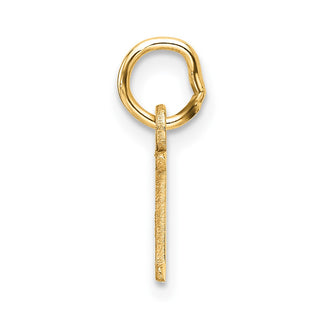14K Yellow Gold Cutout Letter L Initial Pendant