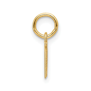 14K Yellow Gold Cutout Letter N Initial Pendant