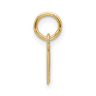 14K Yellow Gold Cutout Letter N Initial Pendant