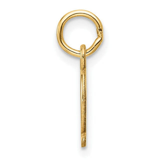 14K Yellow Gold Cutout Letter Q Initial Pendant