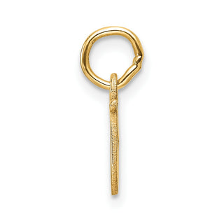 14K Yellow Gold Cutout Letter U Initial Pendant