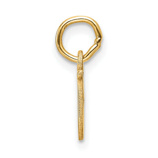 14K Yellow Gold Cutout Letter U Initial Pendant