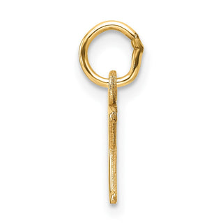 14K Yellow Gold Cutout Letter X Initial Pendant
