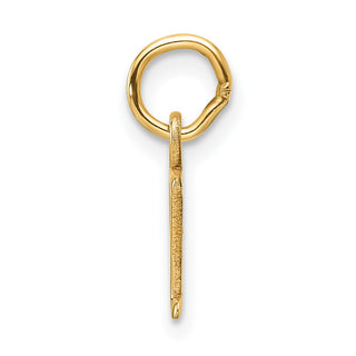 14K Yellow Gold Cutout Letter Y Initial Pendant