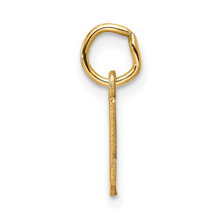 14K Yellow Gold Cutout Letter Z Initial Pendant