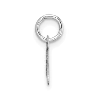 14K White Gold Uppercase Letter A Initial Charm