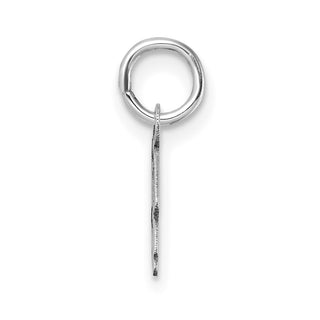 14K White Gold Uppercase Letter B Initial Charm