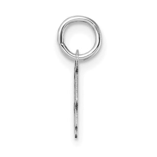 14K White Gold Uppercase Letter B Initial Charm