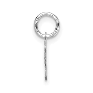 14K White Gold Uppercase Letter Y Initial Charm