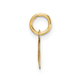 14K Yellow Gold Uppercase Letter A Initial Charm