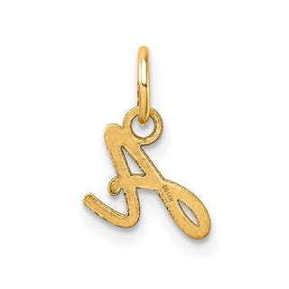 14K Yellow Gold Uppercase Letter A Initial Charm