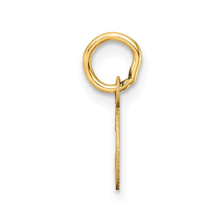 14K Yellow Gold Uppercase Letter C Initial Charm