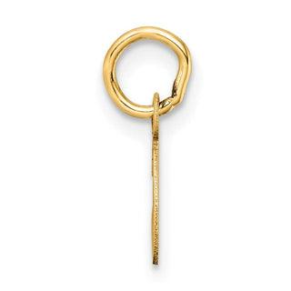 14K Yellow Gold Uppercase Letter C Initial Charm