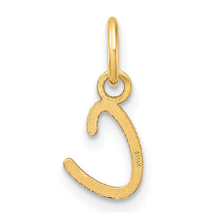 14K Yellow Gold Uppercase Letter C Initial Charm