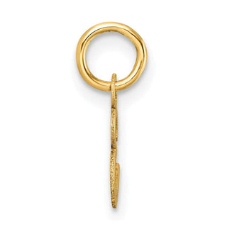 14K Yellow Gold Uppercase Letter E Initial Charm