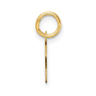14K Yellow Gold Uppercase Letter F Initial Charm